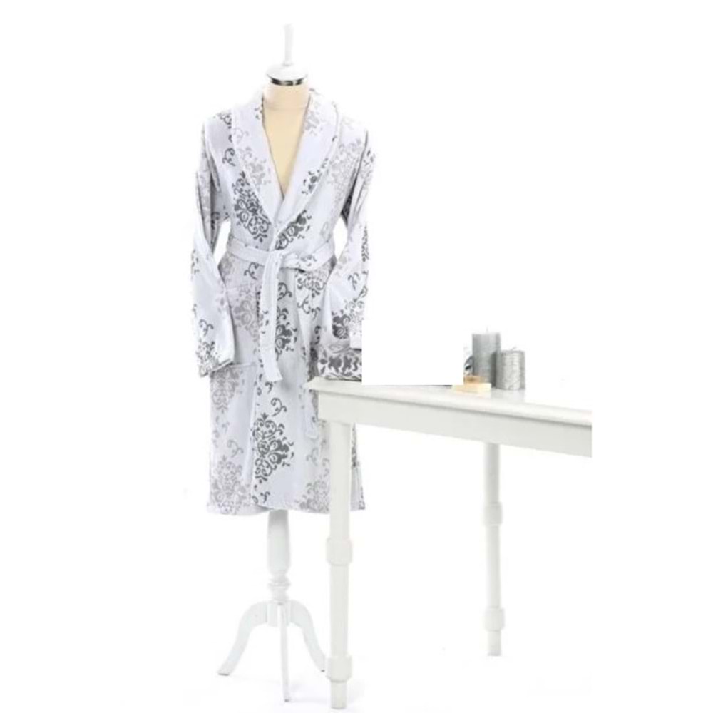 Özdilek Tek Bornoz Şalyaka Kadife-Emily Gri (S-M Beden)