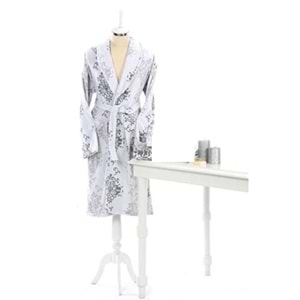 Özdilek Tek Bornoz Şalyaka Kadife-Emily Gri (S-M Beden)