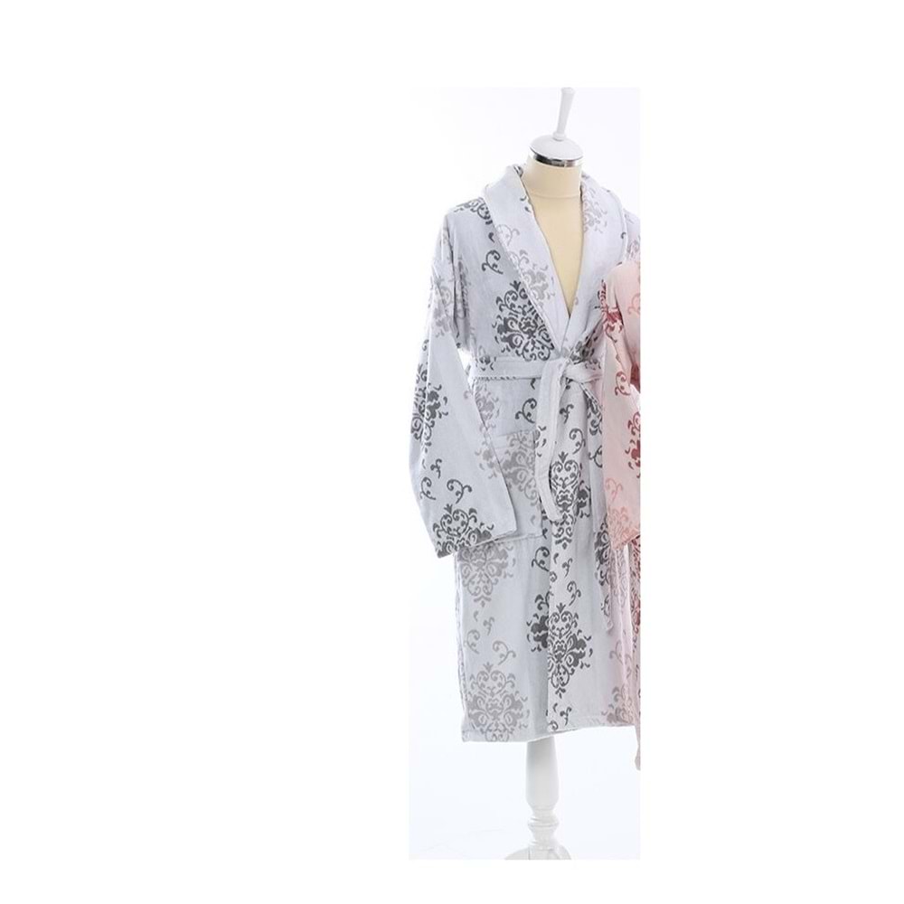 Özdilek Tek Bornoz Şalyaka Kadife-Emily Gri (S-M Beden)