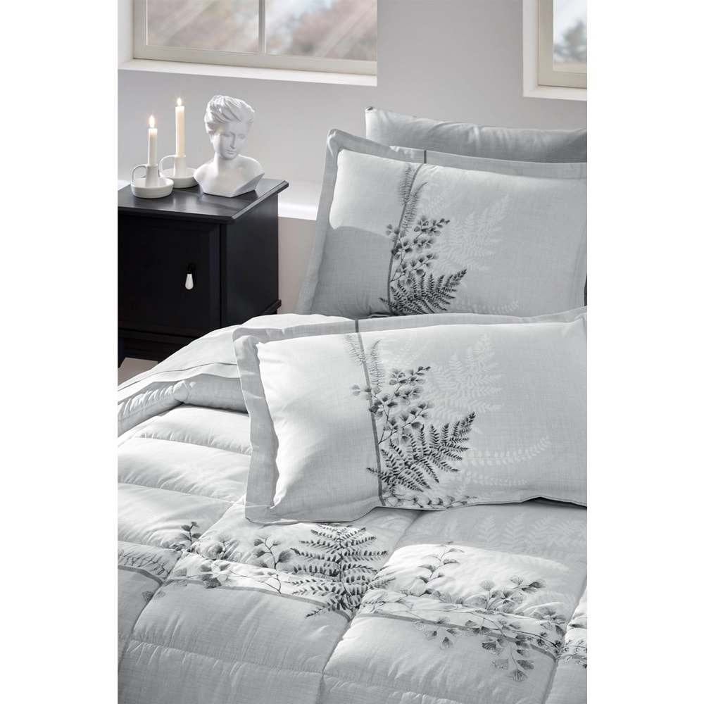 Özdilek Ranforce Tek Kişilik Uyku Seti-Helecho Gri Yeni