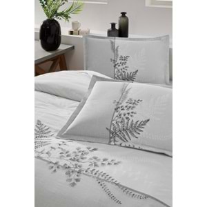 Özdilek Ranforce -Helecho Gri- Çift Kişilik Nevresim Takımı