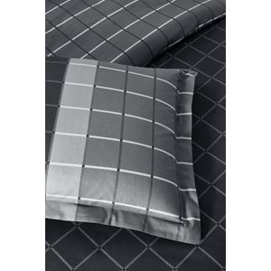 Özdilek Ranforce -Nera Siyah- Lastikli Çarşaflı Battal Boy Çift Kişilik Nevresim Takımı