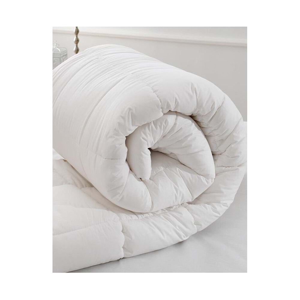 Özdilek 2 Adet Microsoft Mikrofiber Çift Kişilik Silikon Beyaz Yorgan (195x215)