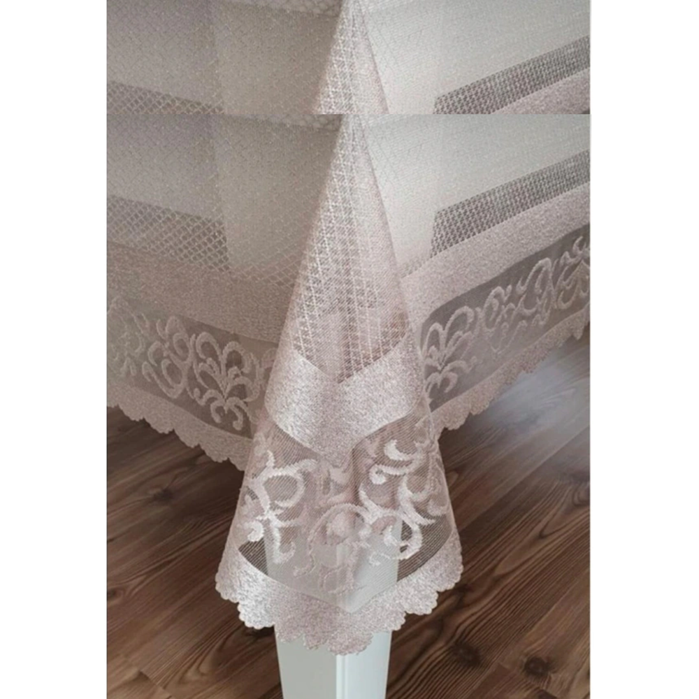 Raşel Örme 160x180 Pano Desenli Masa Örtüsü Capicino
