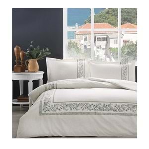 Özdilek Ranforce -Bordado Krem- Çift Kişilik Nevresim Takımı