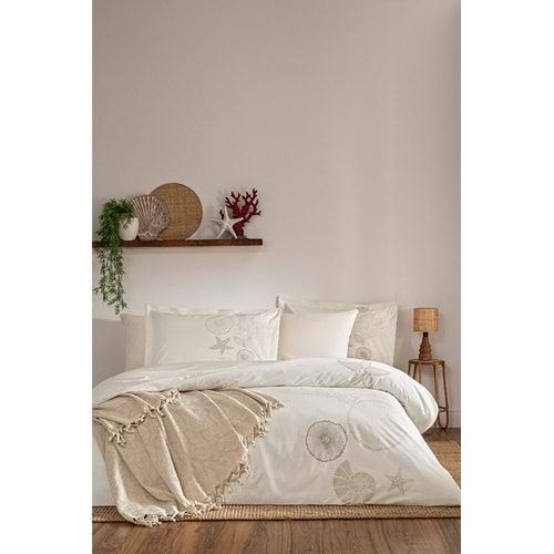 Özdilek Ranforce -Corallino Bej- Tek Kişilik Nevresim Takımı