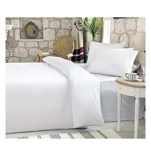 Özdilek Ranforce -Otel Beyaz- Tek Kişilik Nevresim Takımı