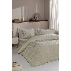 Özdilek Ranforce -Conium Krem- Tek Kişilik Nevresim Takımı