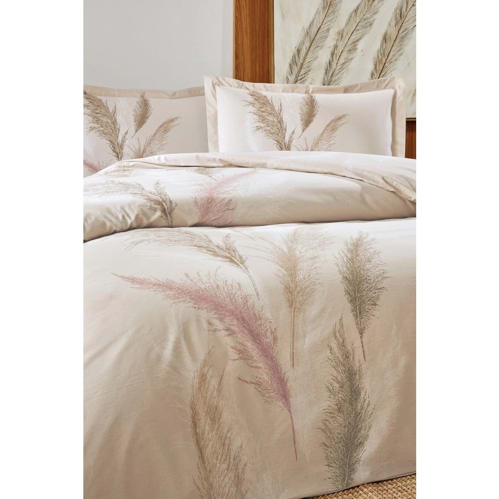 Özdilek Ranforce -Mischantus Krem- Tek Kişilik Nevresim Takımı