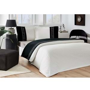 Özdilek Ranforce -Destaque Siyah- Tek Kişilik Nevresim Takımı