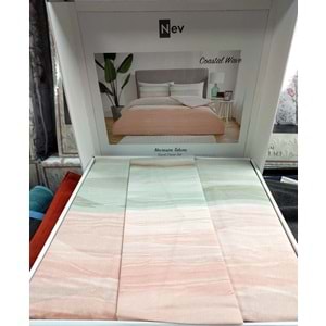 Özdilek Nev Serisi -Mavi Coastal Wave- Çift Kişilik Nevresim Takımı