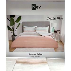 Özdilek Nev Serisi -Mavi Coastal Wave- Çift Kişilik Nevresim Takımı