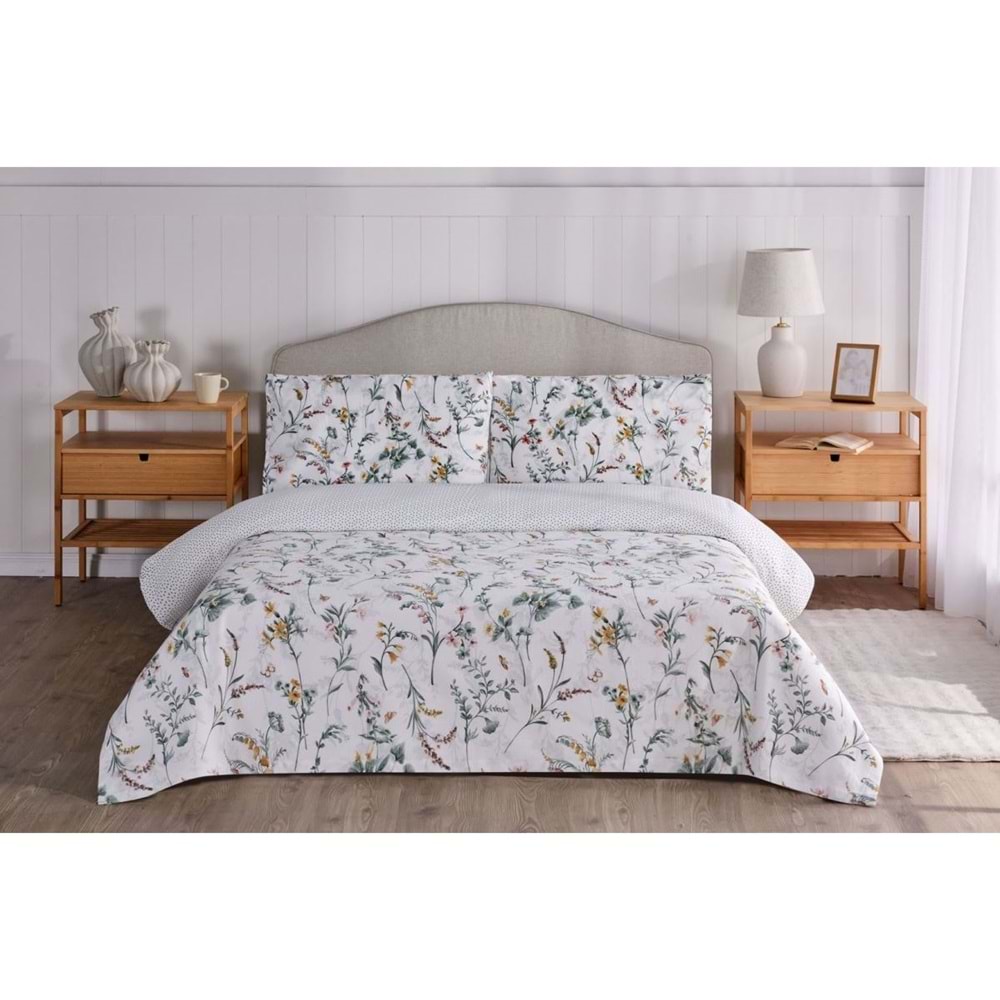 Özdilek Nev Serisi -Yeşil Sofora- Tek Kişilik Nevresim Takımı