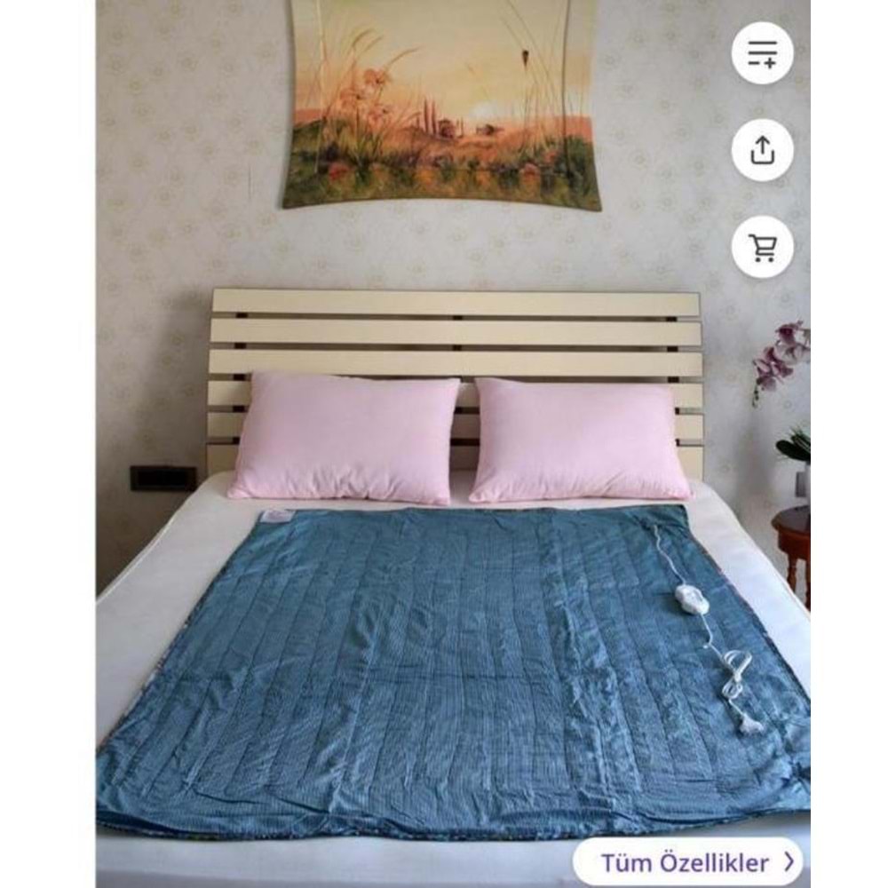 İmbat Keçeli Çift Kişilik Elektrikli Battaniye (120x150)