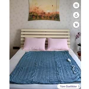 İmbat Keçeli Çift Kişilik Elektrikli Battaniye (120x150)