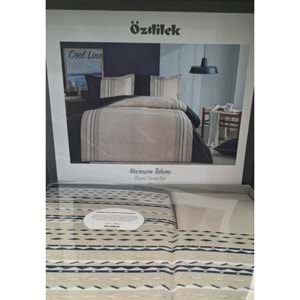 Özdilek Ranforce Fıtted Çift Kişilik Nevresim Takımı Cool Lıne Bej