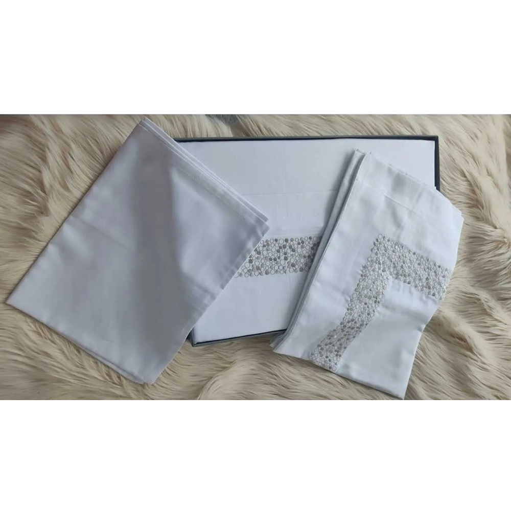 Özdilek Cotton Çift Kişilik Nakışlı Saten Nevresim Takımı Jasmin Bej