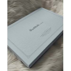 Özdilek Cotton Çift Kişilik Nakışlı Saten Nevresim Takımı Jasmin Gri