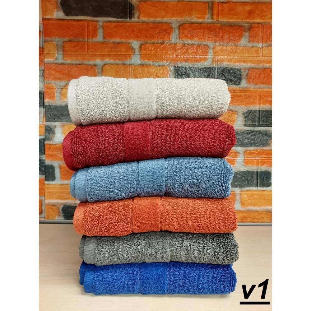 Özdilek Svv Border -6 LI- Kalın & Yumuşak El Yüz Havlusu (40x76) - v1