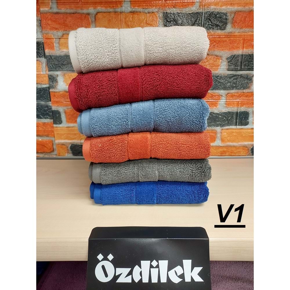 Özdilek Svv Border -6 LI- Kalın & Yumuşak El Yüz Havlusu (40x76) - v1