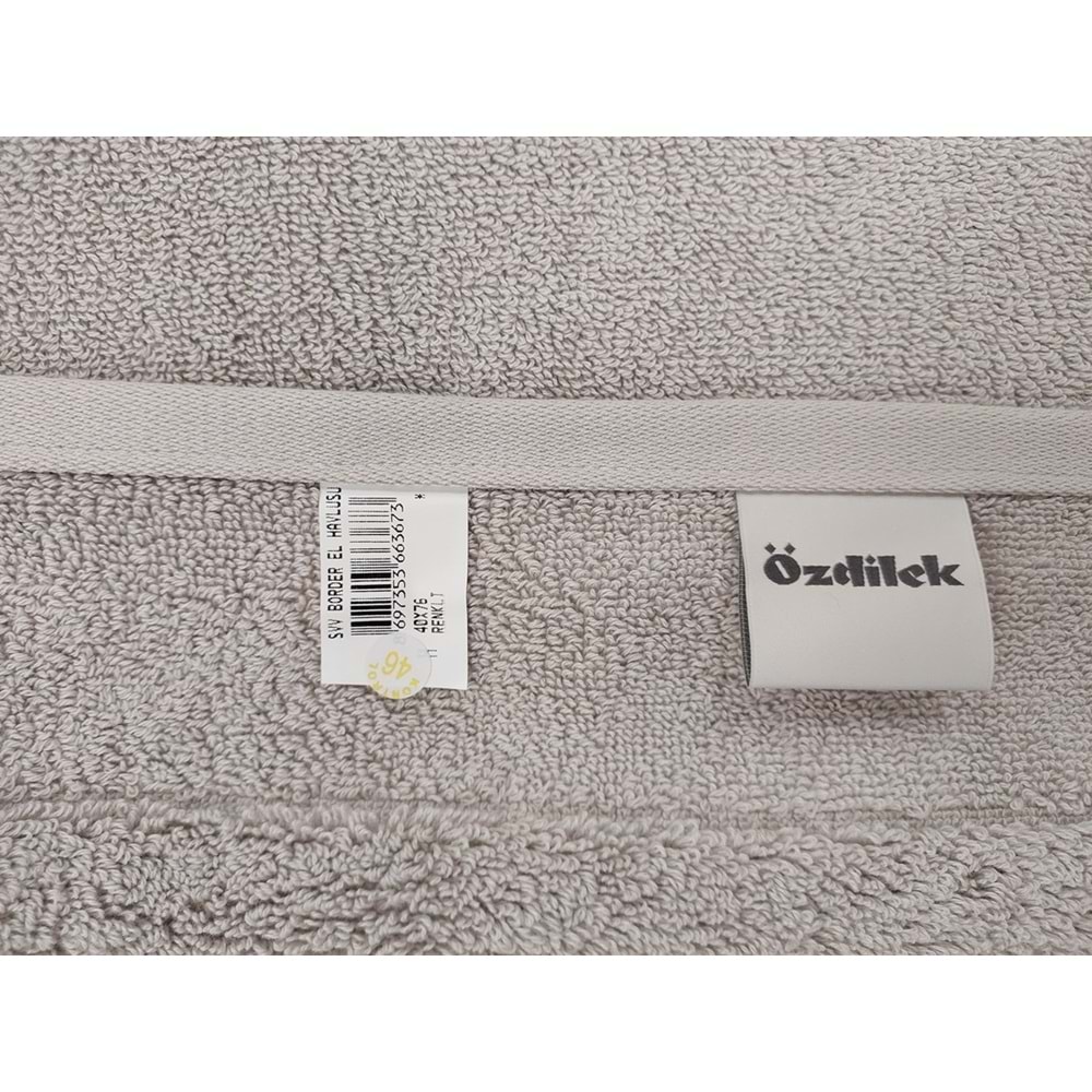 Özdilek Svv Border -6 LI- Kalın & Yumuşak El Yüz Havlusu (40x76) - v6