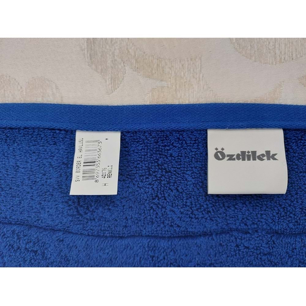 Özdilek Svv Border -6 LI SET- Kalın & Yumuşak El-Yüz Havlusu (40x76)