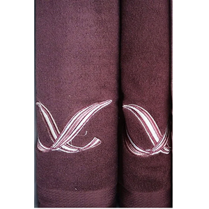 Özdilek 4 Parça Best Hamam Seti, Banyo Havlu Takımı Pink Wave Bordo Pembe