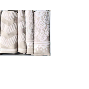 Özdilek 4 Parça Best Hamam Seti, Banyo Havlu Takımı Tappedo krem-krem