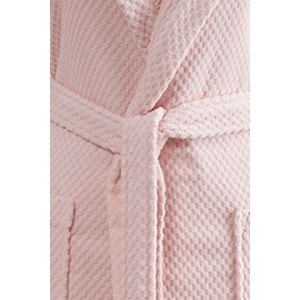 Özdilek Tek Bornoz Kapşonlu Kadife Pamuk-Bright Pembe (L Beden)