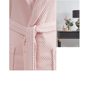 Özdilek Kapşonlu Bornoz Brıght Pembe ( L )