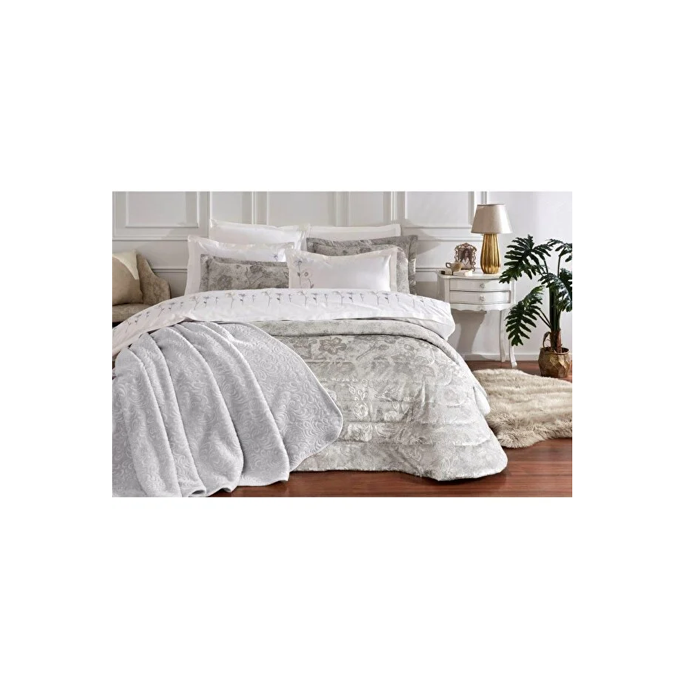 Özdilek Çeyiz seti Çift Kişilik Brıgt Krem 10 parça