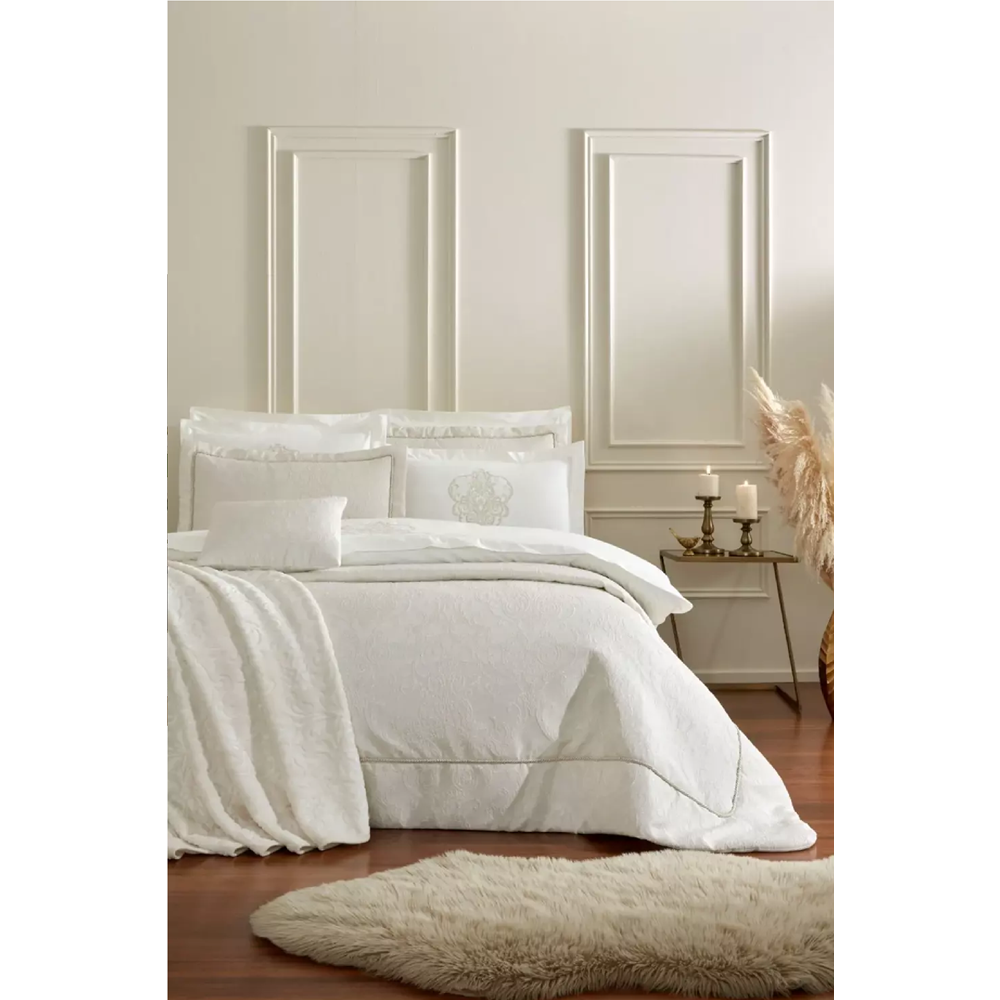 Özdilek Julıa Çift Kişilik Çeyiz Seti 11 Parça Krem