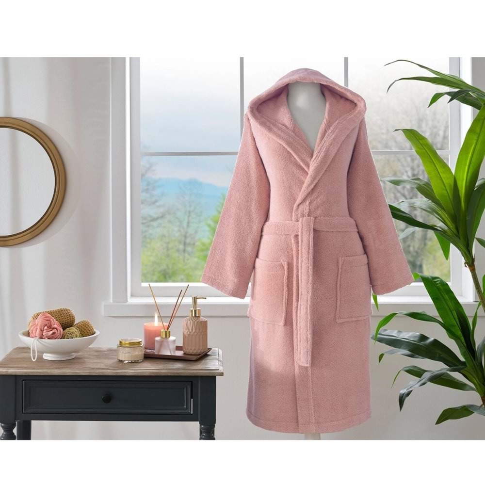 Özdilek Tek Bornoz Şalyaka Kapşonlu-Woven Tarçın (XXL Beden)