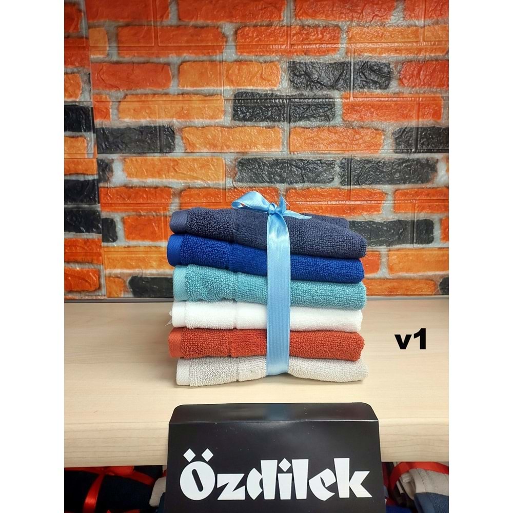Özdilek Svv Border -6 LI- Kalın & Yumuşak Mutfak Havlusu (33x33) - v1
