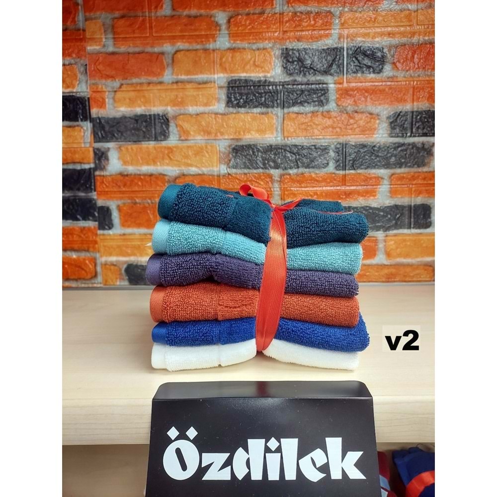 Özdilek Svv Border -6 LI- Kalın & Yumuşak Mutfak Havlusu (33x33) - v2