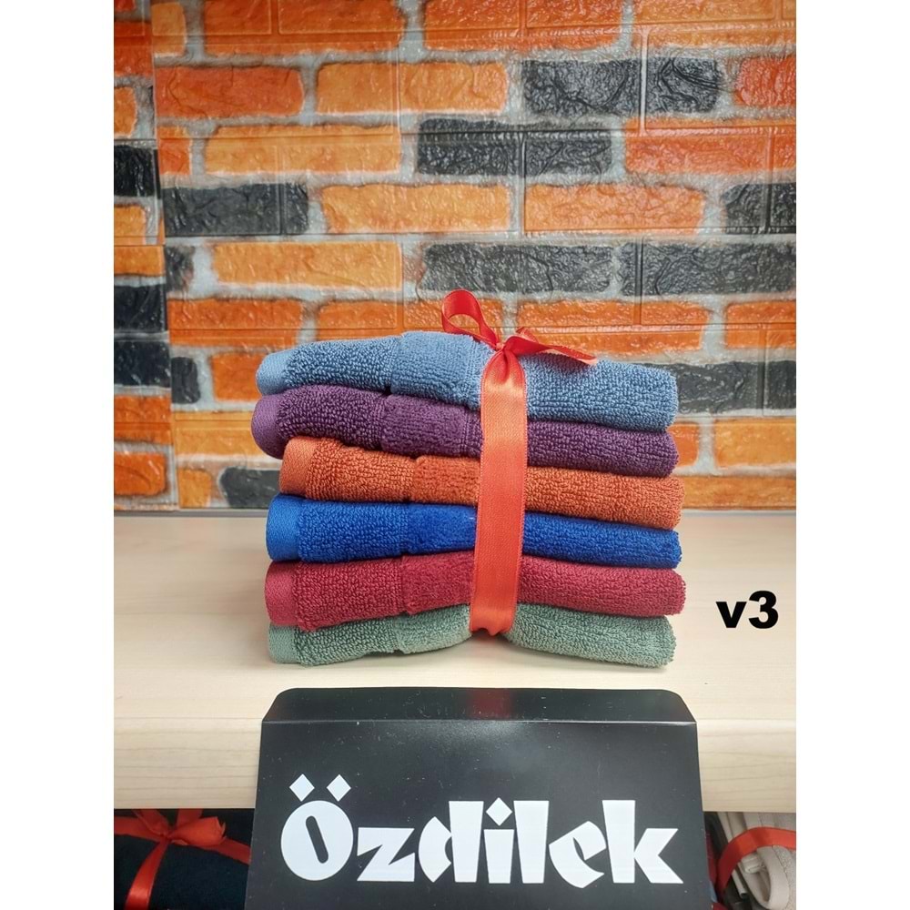 Özdilek Svv Border -6 LI- Kalın & Yumuşak Mutfak Havlusu (33x33) - v3