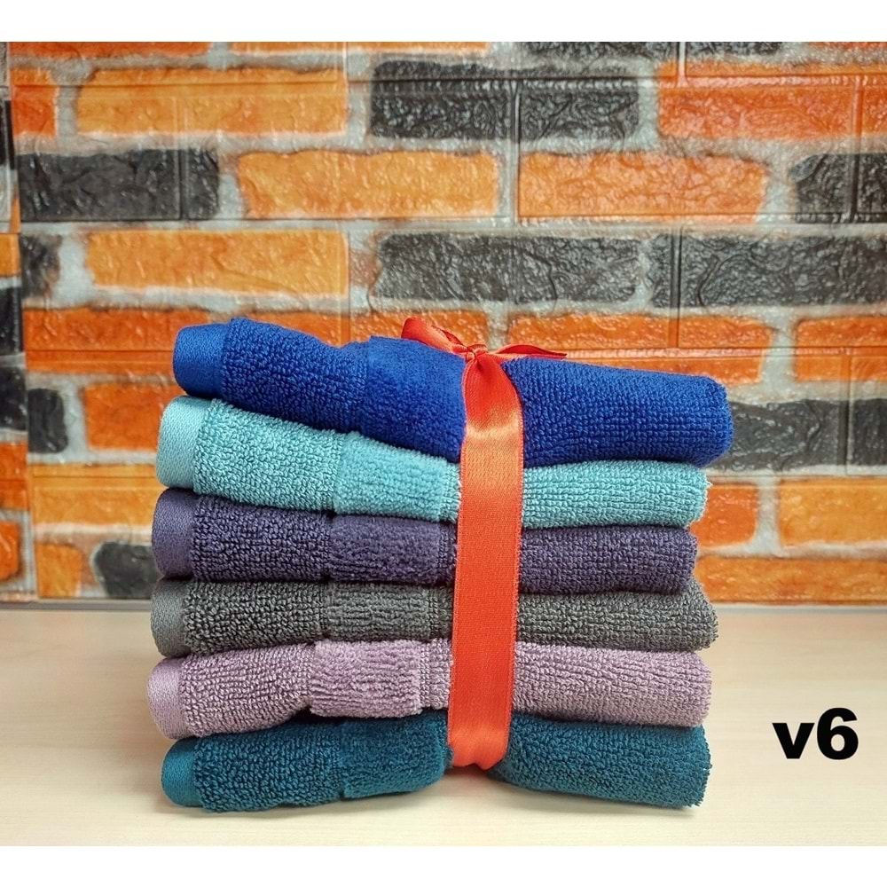 Özdilek Svv Border -6 LI- Kalın & Yumuşak Mutfak Havlusu (33x33) - v6