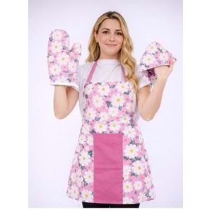 polo life Sıvı Geçirmez Su Geçirmez Mutfak Önlüğü Havlulu Mutfak Önlüğü (ELDİVEN VE TUTACAK) m6
