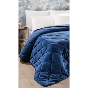 Ogi Home Welsoft Yorgan Çift Taraflı Tek Kişilik (155x215) - İndigo
