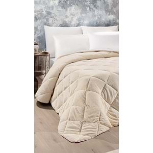 Ogi Home Welsoft Yorgan Çift Taraflı Tek Kişilik (155x215) - Krem