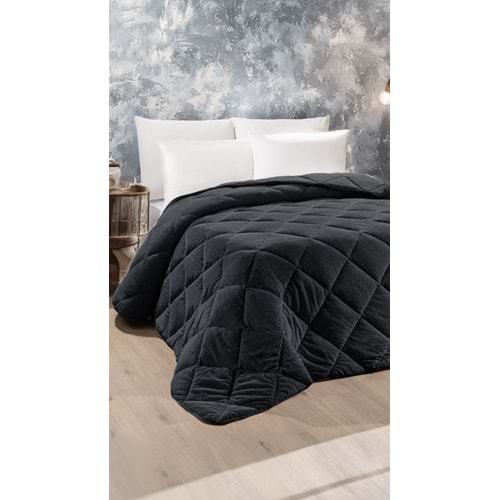 Ogi Home Welsoft Yorgan Çift Taraflı Çift Kişilik (195x215) - Antrasit