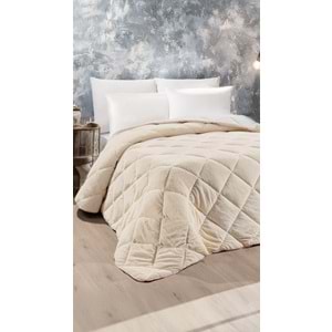 Ogi Home Welsoft Yorgan Çift Taraflı Çift Kişilik (195x215) - Krem