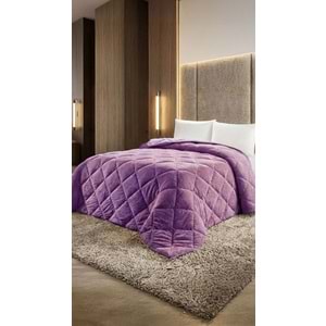 Ogi Home Welsoft Yorgan Çift Taraflı Çift Kişilik (195x215) - Mürdüm