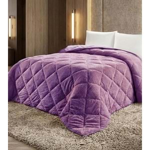 Ogi Home Welsoft Yorgan Çift Taraflı Çift Kişilik (195x215) - Mürdüm