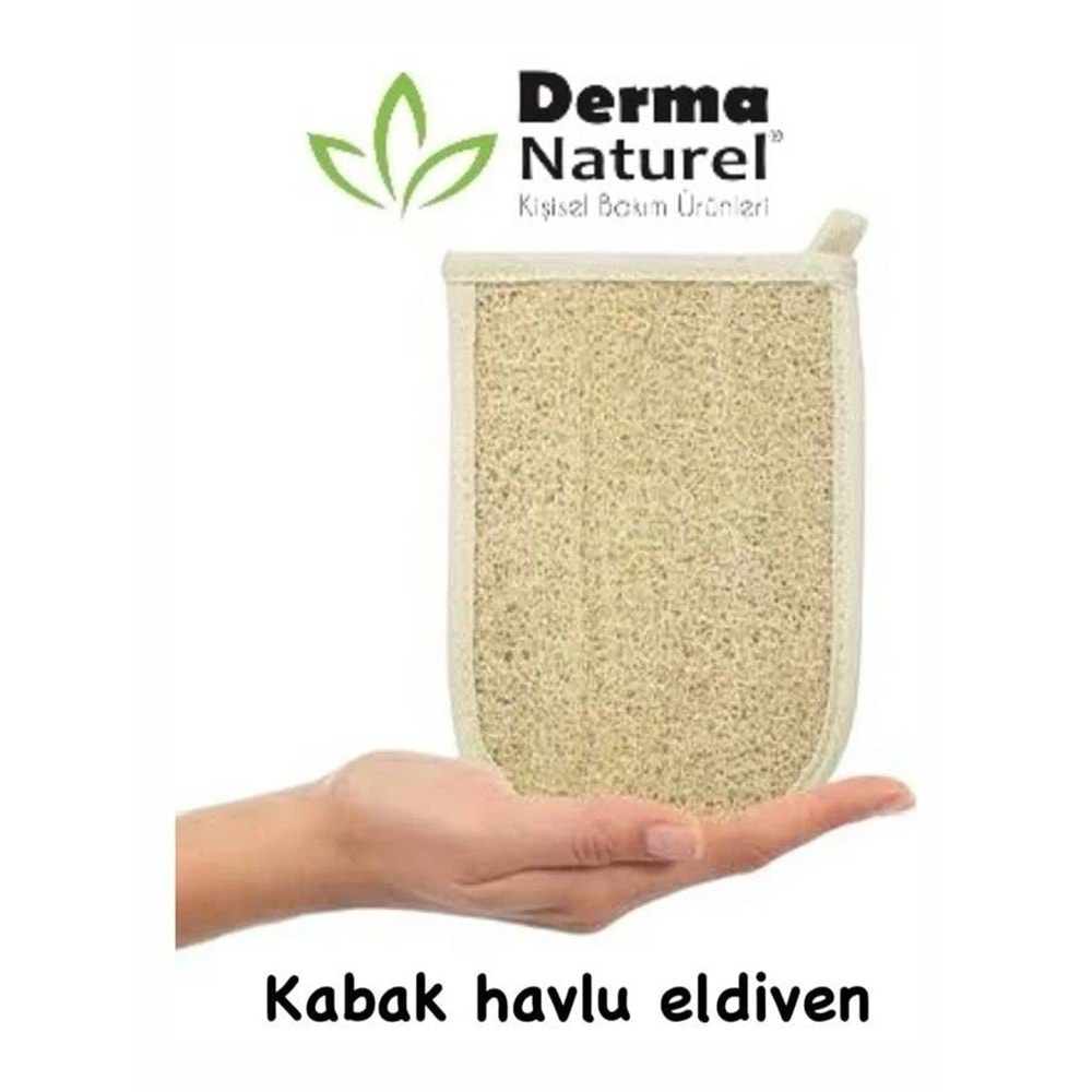 Derma Naturel Loofah ( kabak) lift Havlu Eldiven Ms 11 Beyaz