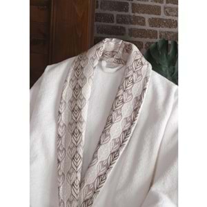 Dantela 6 Prç Jakrlı Pamuk Aile Bornoz Seti-Beste