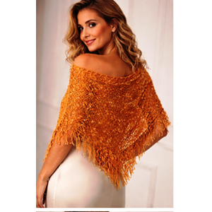 Manisa EL Örme Omuz Üçgen Bohem desen şal 2