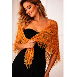 Manisa EL Örme Omuz Üçgen Bohem desen şal 2