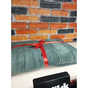 Özdilek Svv Border Büyük Boy Banyo Havlusu (89x173) - Fern Green (Yeşil)