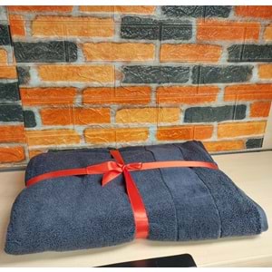 Özdilek Svv Border Büyük Boy Banyo Havlusu (89x173) - Midnight (Gece Mavisi)